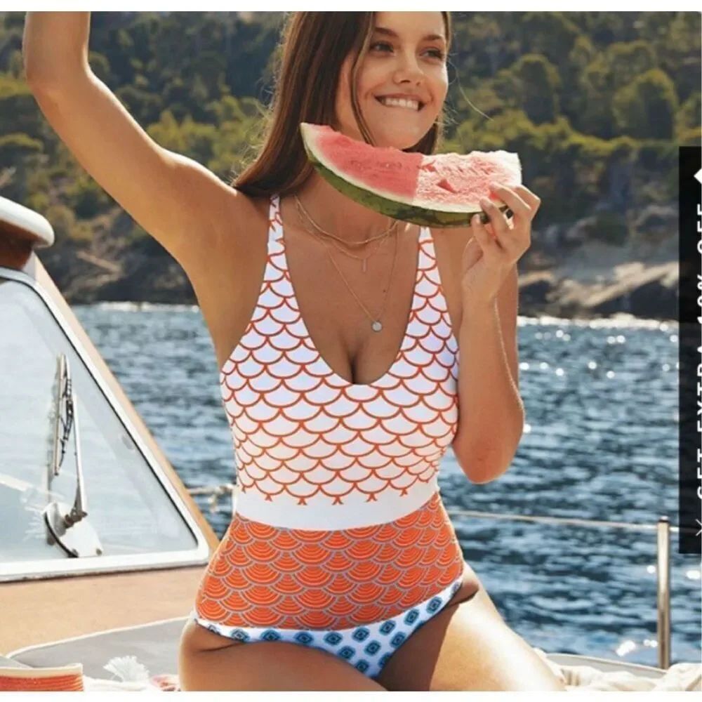 NWT CUPSHE One Piece Swimsuit Size L